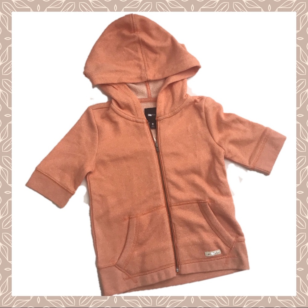 GAP Girls short sleeved hoodie Size M 8 NEW!